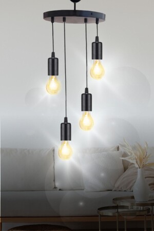 Reto 4-teiliger spezieller Hängelampen-Kronleuchter - Schlafzimmer - Wohnzimmer - Küche - Flur RET-O5 - VEDA AVİZE