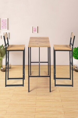 Retohome Good 100-45 Bar Masası -yemek Masası Takımı 1651 - Retodesign