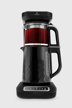 Robotea Pro Quartz 4 in 1 Konuşan Çay Makinesi Black Chrome - Karaca