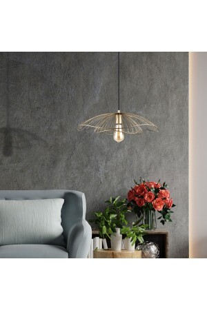 Root Özel Tasarım Modern Tel Sarkıt Gold Avize - Nest Aydınlatma