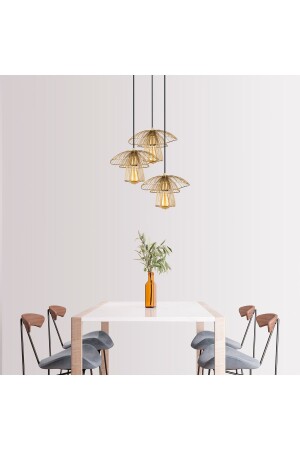 Root Özel Tasarım Tel Sarkıt Modern Gold Avize 142PL3.10BG.06 - Nest Aydınlatma