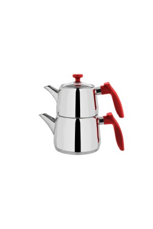 Rot Aile Boyu Çelik Çaydanlık Takımı 3 Parça-kırmızı 1S6007-15001-KMZ02 - Schafer