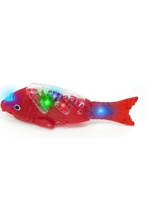 Roter Fisch, wandelnder Fisch mit Liedern, Musik, Lichtern, Ton, 23 cm, batteriebetriebener Spielzeugfisch, Canbays - Canbay Store