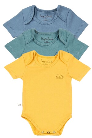Rovigo 3 Parça Unisex Bebek Kısa Kollu Pamuk Bodysuit Takımı Yenidoğan Ve Çocuk Hediye Seti - Tinylamb