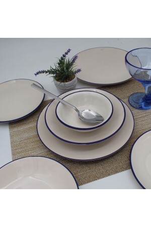 Royal 24-teiliges Tafelservice für 6 Personen – Cobalt Mesh ARN24PRCYT90 - Arna Porselen