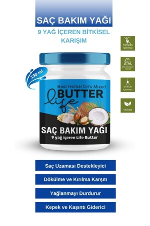 Saç Bakım Yağı 190 ml Saç Besleyici Ve Güçlendirici - Life Butter