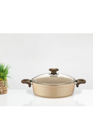 Safran-Granit-Flachtopf 22 cm BB. MU. G. MUT. HAUT. GR00BT22 - Gülsan