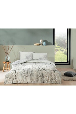 Sakura Mint Doppelbettbezug-Set 8682475103091 - Taç