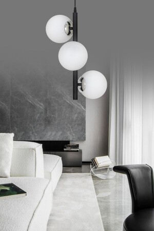 Salkım 3'lü Siyah Modern Avize SEF161 - ŞL Şef Light