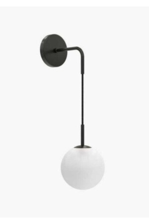 Salkım Tekli Siyah Aplik (BEYAZ CAM) - Bsa Lighting