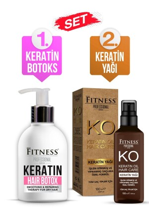 Sam Repair beschädigtes trockenes Haar Botox Haar-Botox 250 ml + Keratinöl 100 ml - Fitness Professional
