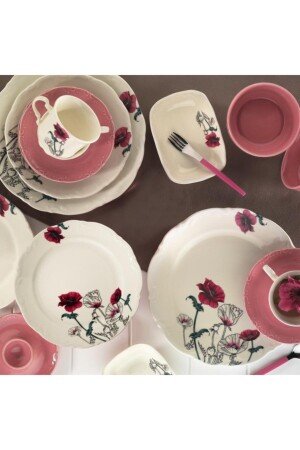 Sanmargo 38 Parça Kahvaltı Takımı Dekor No:8935 SMR38KH2448935 - Kütahya Porselen