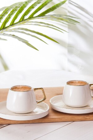 Satürn 2 Kişilik Kahve Fincanı Takımı 100 ml Gold 153.03.06.2456 - Karaca