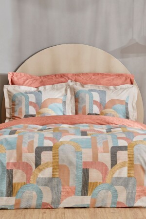 Sava Doppelbettbezug-Set aus 100 % Baumwolle, Beige - Karaca Home