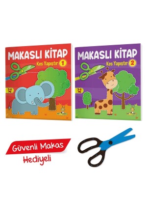 Scherenset zum Ausschneiden und Einfügen (mit Schere als Geschenk) - Yükselen Zeka