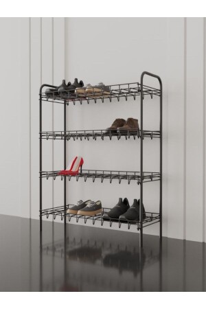 6-lagiges Schuhregal Aus Schmiedeeisen – Platzsparend, Freistehend, Einfache Montage, Für Eingang, Flur Oder Garage