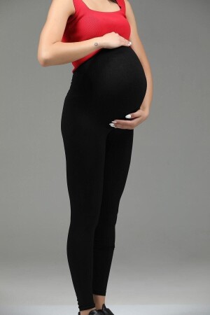 Schwarze Umstandsstrumpfhose mit verstellbarer Taille - Sahraten