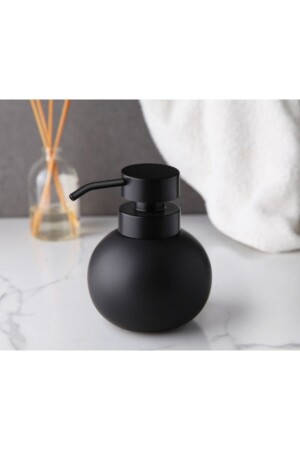 Schwarzer Flüssigseifenspender aus Lux-Porzellan - Aybelife