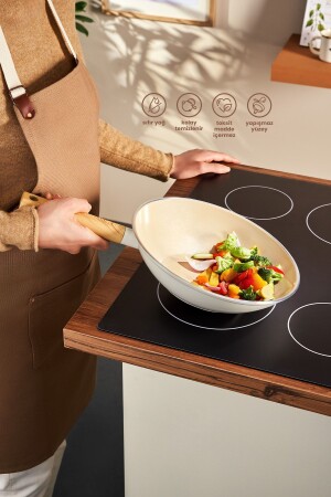 Schweizer Kristall-Wok-Pfanne, 28 cm - Emsan