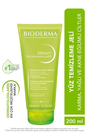 Sebium Gel Active Yağlı- Akne Eğilimli Cilt Sivilce Karşıtı Salisilik Asit Temizleme Jeli 200 ml - Bioderma