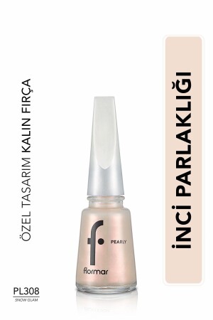 Sedefli Parlak Oje (BEYAZ) - Pearly Nail Enamel - Pl308 Snow Glam - 8682536035446 - Flormar