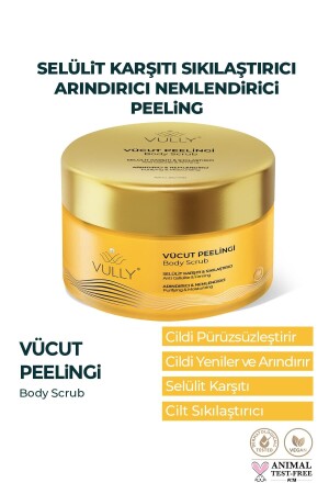 Selülit Karşıtı - Sıkılaştırıcı - Arındırıcı - Nemlendirici Mango Vücut Peelingi 250 Ml - Vully