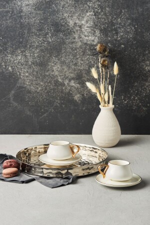 Senior White Kaffeetassen-Set für 2 Personen 90 ml 153. 03. 05. 0112 - Karaca