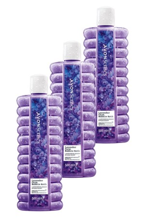 Senses Lavender Calm Lavanta Kokulu Banyo Köpüğü 500 Ml. Üçlü Set - Avon