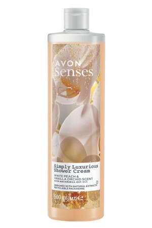 Senses Simply Luxurious Beyaz Şeftali Ve Vanilya Kokulu Krem Duş Jeli 500 Ml. - Avon