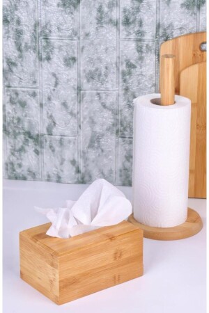 - Serviettenhalter-Set, Papierhandtuchhalter Atbyhome0259 - Bambum
