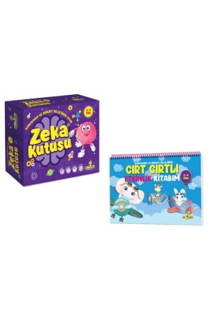 Set bestehend aus 2 Klettverschluss-Aktivitätsbüchern und Intelligenzbox für Schüler, 2–4 Jahre - yükselen zeka