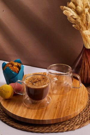 Set mit 2 doppelwandigen Glasbechern, 200 ml, 12476 (2 Stück), doppelwandig - Perotti