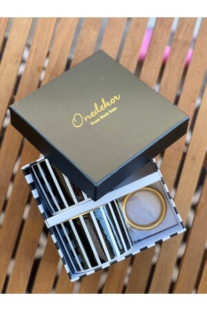 Set mit 2 luxuriösen Piano Black-Tassen mit Geschenkbox - Onedekor