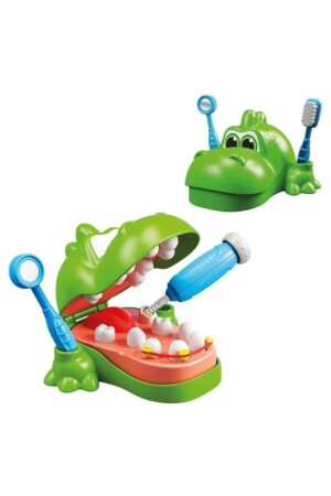 Sevimli Dişçi Dino Oyun Hamuru Set + Diş Doktor Aksesuarları Oyuncakları Dişci Dino - 3