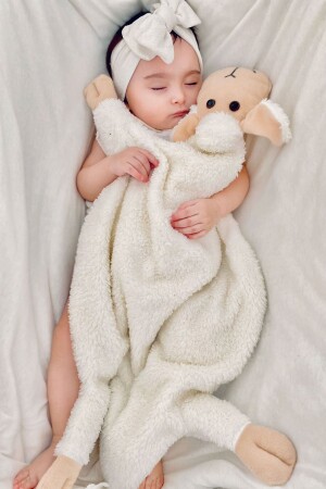 Sevimli Kuzucuk Peluş Welsoft Bebek Çocuk Uyku Arkadaşım Uyku Yastığı Koyun Kuzu MKKU01-028 - 3