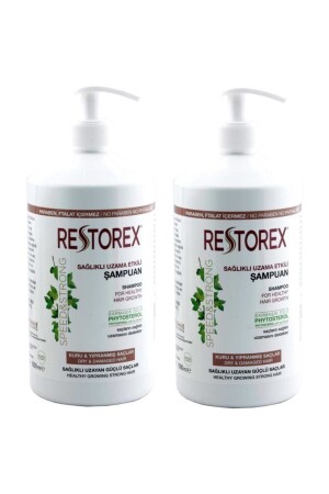 Shampoo 1000 ml für trockenes, strapaziertes Haar x 2 Stück 86805126283610 - Restorex