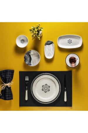 Sharon Kahvaltı Takımı 32 Parça-siyah 1S6443-02001-SIY01 - Schafer