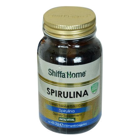 Shiffa Home Spirulina Diyet Takviyesi 720 Mg x 60 Kapsül - 1