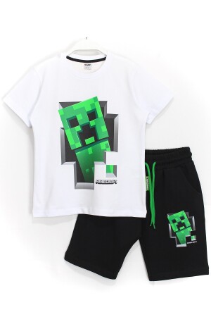 Shorts-Set für Jungen, 6–14 Jahre, Schwarz, Weiß - Minecraft