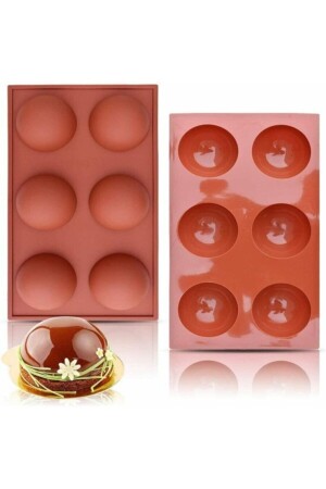 Silikon Yarım Küre Şekilli Top Sürpriz Yumurta Çikolata Kek Kalıbı 78900* - 5