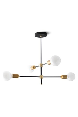 Simge 4-teiliger schwarz-gelber Kronleuchter SMG-04 - BSA LIGHTING