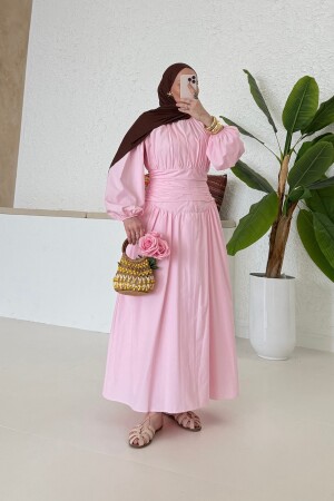 Sindy Pinterest Elbise Pembe - Nuuwears
