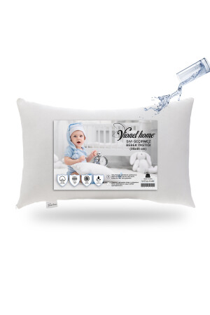 Sıvı Geçirmez Bebek Yastığı, Antialerjik Yastık , %100 Pamuklu, Boncuk Silikon 01.5505.01 - 1