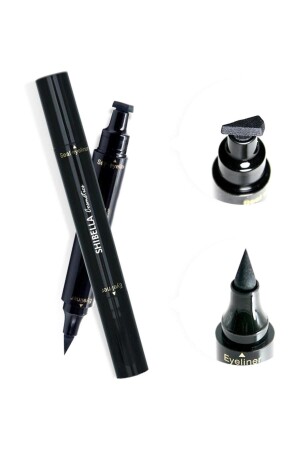 Siyah Çift Taraflı 24 Saat Ince Damga Likit Eyeliner 6970074434330 - Shibella