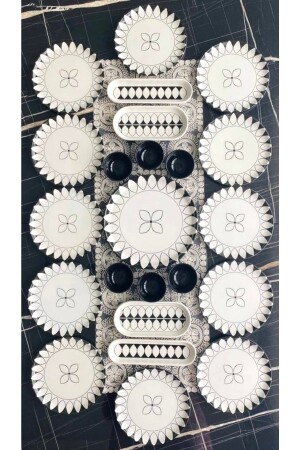 Siyah Elips Model 12 Kişilik 23 Parça Kahvaltı Takımı - Yiğit Seramik Züccaciye