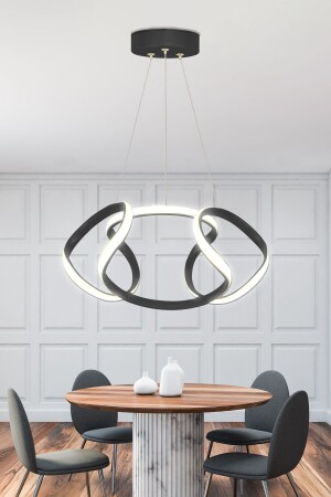 Siyah Kasa Beyaz Işık Dron Modern Led Avize Dron Ledli Avize dron - RANSOM