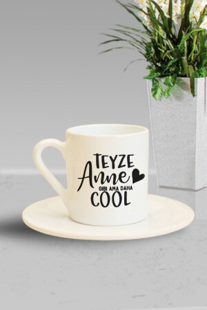 Siyah Teyze Anne Gibi Ama Daha Cool Tasarım Baskılı Türk Kahvesi Fincanı he-kf-2360 - Hediyexpres