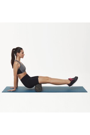 Siyah Tırtıksız Pilates Silindiri Yoga Egzersiz Masaj Rulosu 30 cm FR 30 - 5
