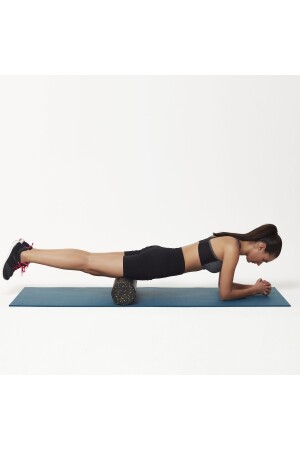 Siyah Tırtıksız Pilates Silindiri Yoga Egzersiz Masaj Rulosu 30 cm FR 30 - 6