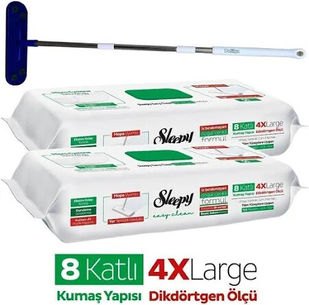 SLEEPY YER TEMIZLIK HAVLUSU YESIL ACTIE X 2'Lİ AVANTAJ PAKETİ - Halal